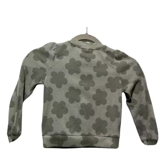 Disney Junior Minnie Girls Cardigan Sweater Green Long Sleeve Soft Size 5t - Picture 3 of 3